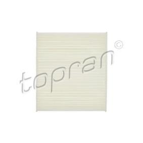 Achetez des Filtre d'habitacle TOPRAN 113 491 à prix pour 12,32 €