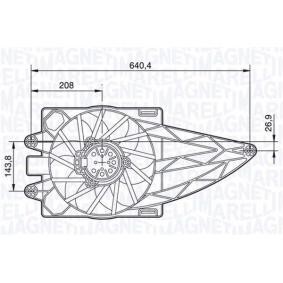 Kühlerlüfter für FIAT von MAGNETI MARELLI