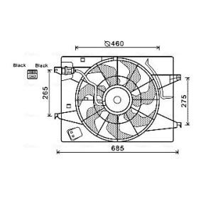 Kühlerlüfter für KIA von AVA COOLING SYSTEMS