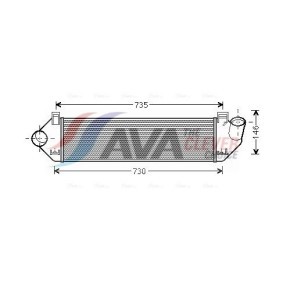 Wärmetauscher, Innenraumheizung von AVA COOLING SYSTEMS MS6465