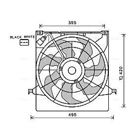 Kühlerlüfter für KIA von AVA COOLING SYSTEMS