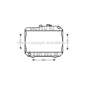 Achetez des Radiateur du moteur AVA COOLING SYSTEMS TO2104 à prix pour 1073,21 €