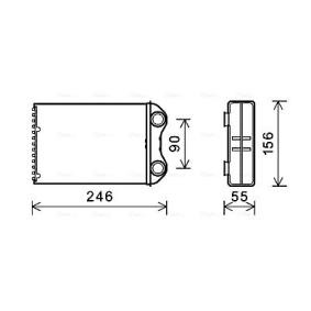 Wärmetauscher, Innenraumheizung von AVA COOLING SYSTEMS BW6426