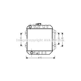 Achetez des Radiateur du moteur AVA COOLING SYSTEMS TO2016 à prix pour 1073,21 €