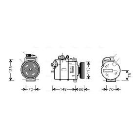 Klimakompressor für AUDI von AVA COOLING SYSTEMS