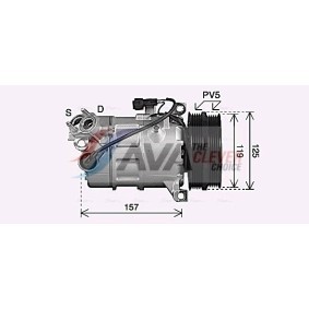 Klimakompressor für MITSUBISHI von AVA COOLING SYSTEMS