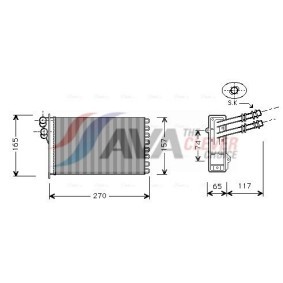 Kjøp Intercooler av AVA COOLING SYSTEMS SB4066 til den lave prisen 2789,34 NOK