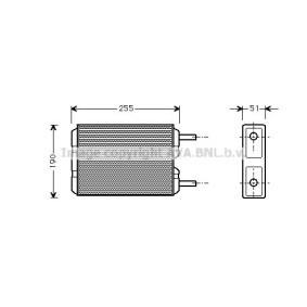 Wärmetauscher, Innenraumheizung von AVA COOLING SYSTEMS VO6035