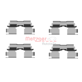 Compre Kit de acessórios, pastilhas de travão da METZGER 109-1662 a um preço baixo por 11,51 €