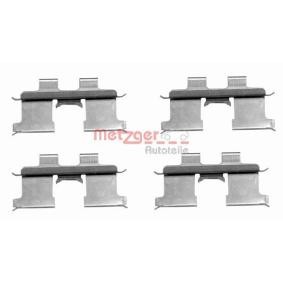 Comprar Kit de accesorios, pastillas de frenos de METZGER 109-1667 a bajo precio de 11,16 €