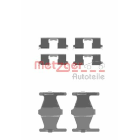 Compre Kit de acessórios, pastilhas de travão da METZGER 109-1204 a um preço baixo por 9,43 €