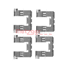Compre Kit de acessórios, pastilhas de travão da METZGER 109-1721 a um preço baixo por 10,88 €