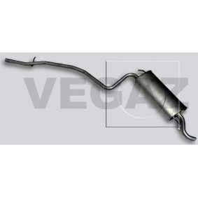 Endschalldämpfer FTS-304 FIAT SEICENTO von VEGAZ