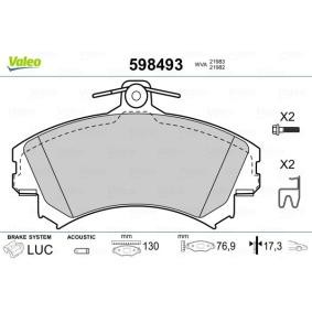 Acquista Kit pastiglie freni da VALEO 598493 a buon mercato per soli 32,28 €