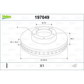 Acquista Disco freno da VALEO 197049 a buon mercato per soli 71,63 €