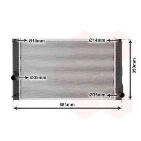 Acquista Radiatore motore da VAN WEZEL 53002608 a buon mercato per soli 80,80 €
