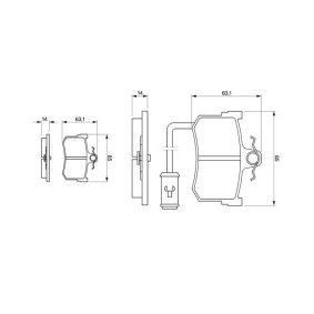 Compre Pastilhas de travão da BOSCH 0 986 424 013 a um preço baixo por 62,93 €