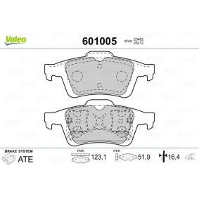 Acquista Kit pastiglie freni da VALEO 601005 a buon mercato per soli 38,20 €