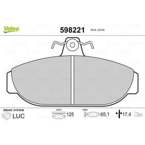 Acquista Kit pastiglie freni da VALEO 598221 a buon mercato per soli 28,87 €