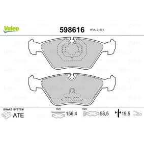 Acquista Kit pastiglie freni da VALEO 598616 a buon mercato per soli 40,40 €