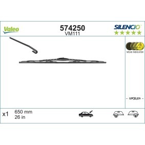 Achetez des Essuie-glace VALEO 574250 à prix pour 18,57 €