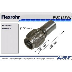 Compre Tubo flexível, sistema de escape da LRT FA50185VW a um preço baixo por 27,29 €