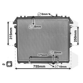Acquista Radiatore motore da VAN WEZEL 53002496 a buon mercato per soli 191,08 €