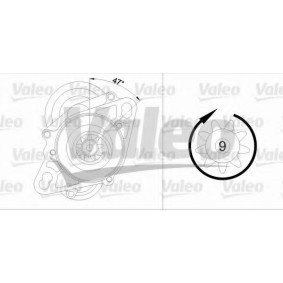 Köp Startmotor av VALEO 455717 till det låga priset 8600,49 kr