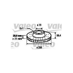 Comprar Disco de freno de VALEO 186191 a bajo precio de 77,71 €