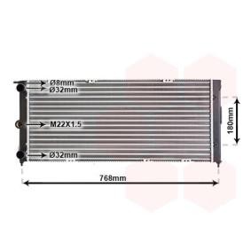 Kjøp Radiator, motorkjøling av VAN WEZEL 58002037 til den lave prisen 772,19 NOK