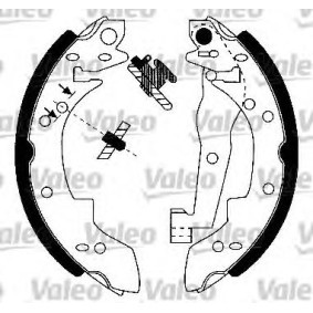 Acquista Kit freno, Freno a tamburo da VALEO 553660 a buon mercato per soli 97,65 €