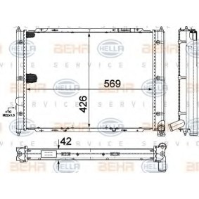 Kjøp Radiator, motorkjøling av HELLA 8MK 376 713-634 til den lave prisen 1393,17 NOK