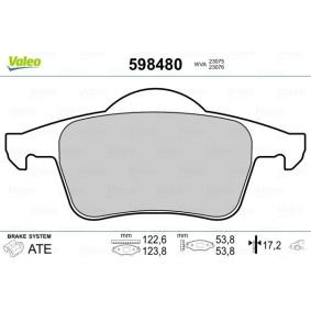 Acquista Kit pastiglie freni da VALEO 598480 a buon mercato per soli 29,15 €