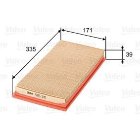 Kjøp Luftfilter av VALEO 585241 til den lave prisen 133,28 NOK