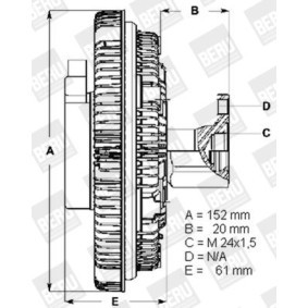Achetez des Embrayage, ventilateur de radiateur BERU LK006 à prix pour 133,36 €