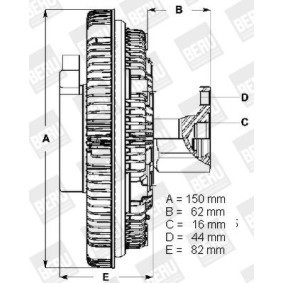 Achetez des Embrayage, ventilateur de radiateur BERU LK068 à prix pour 240,20 €