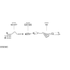 Køb Udstødningsrør af BOSAL 718-307 til den lave pris 326,66 DKK