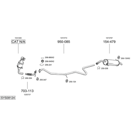 Køb Udstødningsrør af BOSAL 733-751 til den lave pris 670,32 DKK