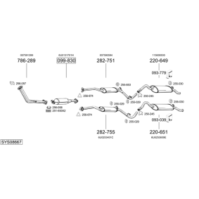 Køb Udstødningsrør af BOSAL 782-301 til den lave pris 719,46 DKK