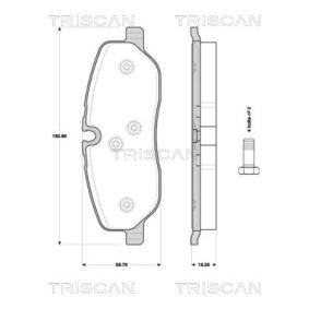 Bremsbeläge von TRISCAN 8110 17025