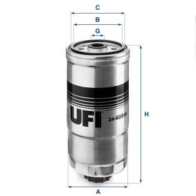 Compre Filtro de combustível da UFI 24.408.00 a um preço baixo por 11,84 €