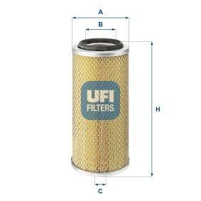 Kjøp Luftfilter av UFI 27.881.00 til den lave prisen 198,07 NOK