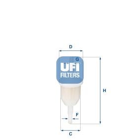 Compre Filtro de combustível da UFI 31.009.00 a um preço baixo por 3,80 €