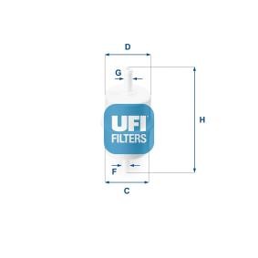 Compre Filtro de combustível da UFI 31.010.00 a um preço baixo por 12,37 €