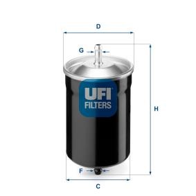 Compre Filtro de combustível da UFI 31.500.00 a um preço baixo por 9,94 €