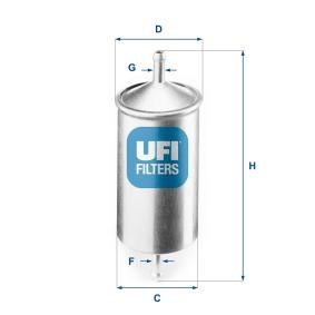 Compre Filtro de combustível da UFI 31.501.00 a um preço baixo por 12,26 €