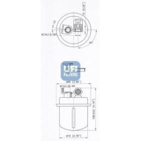 Compre Filtro de combustível da UFI 31.618.00 a um preço baixo por 33,45 €