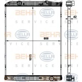 Kühler, Motorkühlung 8MK 376 737-051 für MERCEDES-BENZ