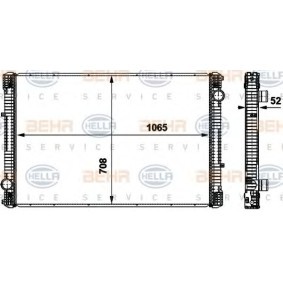 Kühler, Motorkühlung 8MK 376 737-071 für MERCEDES-BENZ