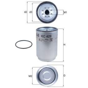 Köp Bränslefilter av MAHLE ORIGINAL KC 429D till det låga priset 445,36 kr